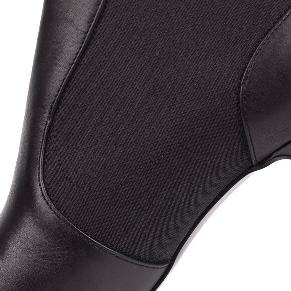 NWOT Nine West Black Leather Stiletto Pointed Toe Booties | Size 8M - Picture 11 of 14